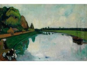 Flusslandschaft by Fernand Piet
