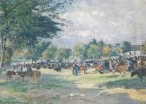 Le Marche Aux Bestiaux by Fernand Piet