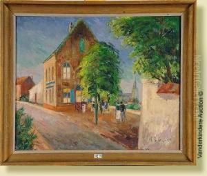 Rue Gilson Animee A Jette by Alfred Pietercelie