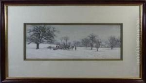 Le Ramassage Du Bois Par Temps De Neige by Ludovic Piette
