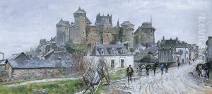 Vue Du Chateau De Vitre by Ludovic Piette
