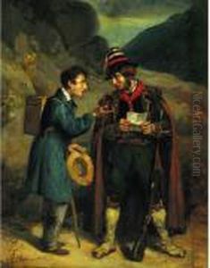 La Remise De La Lettre by Edme Jean Pigal