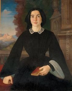 The Portrait Of Penelope Deligiorghis - Drossini by Francesco Pige