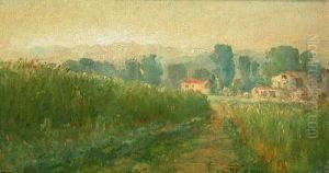 Paisaje Con Masia. Paisaje Con Masia.