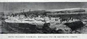 Jerusalem Und Die Kreuzigung Christi by Bruno Piglhein
