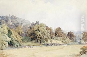 View Of Haddon Hall, Derbyshire by Walter Henry Pigott