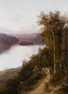 Lane Cove River From Cliffs Near Bridge, New South Wales