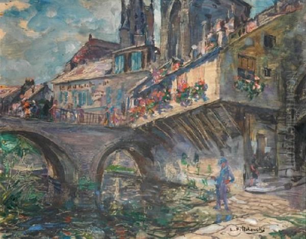 Figure By The Bridge - view 1