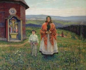 Niedziela W Beskidach by Gustaw Pillati