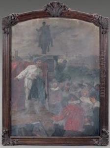 Comedie Au Vert Galant by Charles Henri Pille