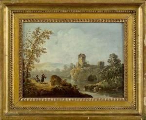 Le Repos Des Promeneurs by Jean-Baptiste Pillement