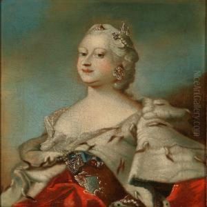 Two Portraits Of Frederik V Of Denmark's Two Queens, Louise And Juliane Marie