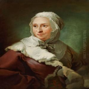 Portrait Of Elisabeth Marie D'abbestee by Carl Gustav Pilo