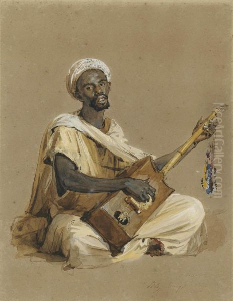 Musicien Africain Assis - view 1