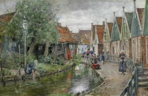 Canal In Holland by Otto Piltz