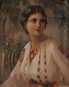 Jeune Femme En Costume De Ballet
