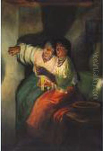 Two Girls In Candlelight - view 1