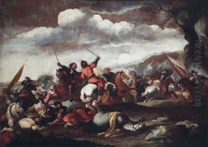 A Cavalry Engagement Between Christians And Ottomans