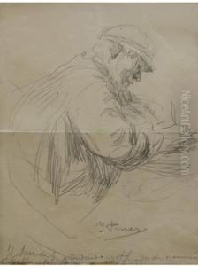El Juez De G.extendiendo Certificado De Nacimiento, Della.... by Ignacio Pinazo Camarlench