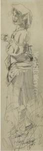 Mujer Valenciana by Ignacio Pinazo Camarlench