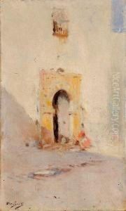 Etude De Porte A Tunis by Auguste Emile Pinchart