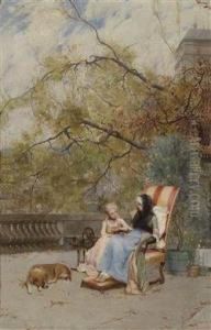 Inconversation by Auguste Emile Pinchart