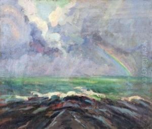 L'arc-en-ciel. by Robert Antoine Pinchon