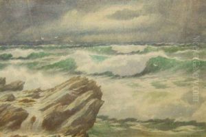 West Country Coastal Scene by Douglas Houzen Pinder