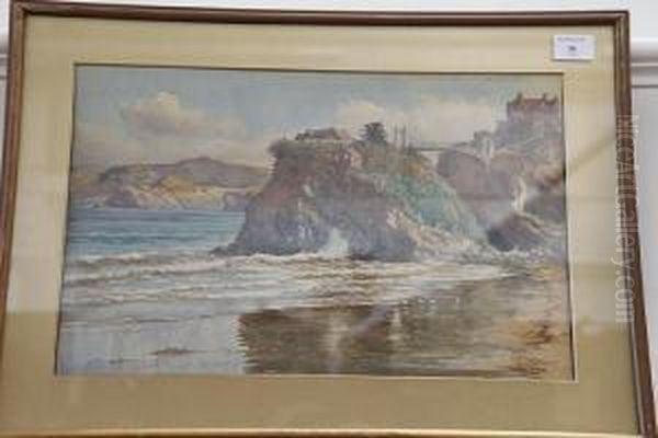 Newquay Island Bridge, And Another Coastal Scene - view 1