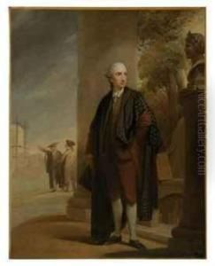 Portrait Of William Bowles Esq. Of Hale House Near Salisbury, Ingraduation Robes
