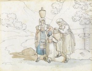 Les Porteuses D'eau by Bartolomeo Pinelli