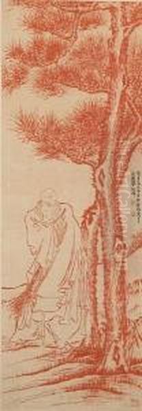 Monk And Pine - view 1