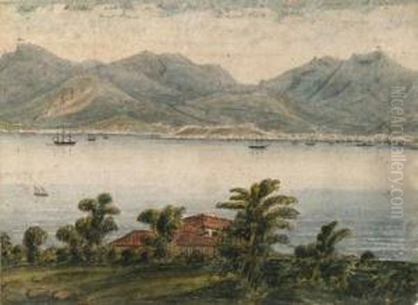 Two Panoramic Views Of The Bay And City Of Rio De Janeiro - view 1