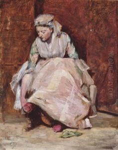 The New Slipper by George John Pinwell