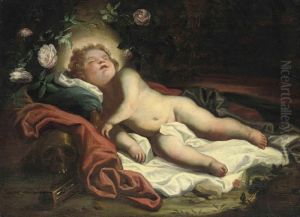 The Sleeping Christ Child by Domenico Piola