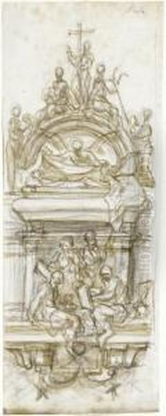 Design For A Wall Monument - view 1