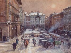 Der Hohe Markt Im Schnee Der Hohe Markt Im Schnee