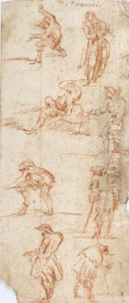 Feuille D'etudes De Silhouettes - view 1