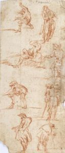 Feuille D'etudes De Silhouettes by Giovanni Battista Piranesi