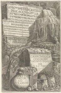 Le Rovine Del Castello Dell'acqua Giulia by Giovanni Battista Piranesi