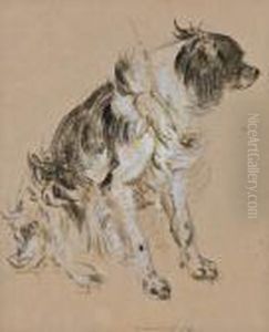 Hundeportrait by Carl Pischinger