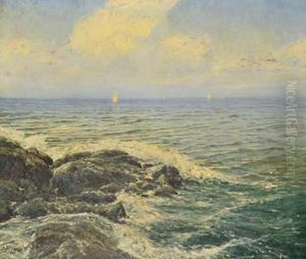 A Sea With Yachts - view 1