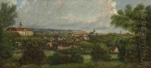 Blick Auf Munchengratz Mit Schloss
Waldstein-wartenberg. by Bedrich Friedrich Piskac