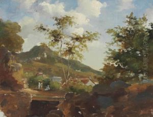 Village Au Pied D'une Colline