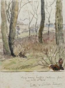 Tilty Wood by Lucien Pissarro