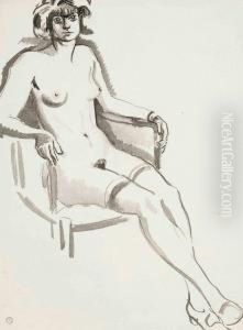 Etude De Femme Nue by Ludovic Rodo Pissarro