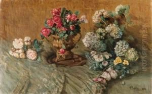 Natura Morta Di Fiori by Enrico Ulrico Pistilli /