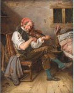 Der Geigenspieler (the Lone Fiddler) by Eduard Karl Pistorius