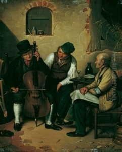 Der Dorfgeiger Im Wirtshaus. by Eduard Karl Pistorius