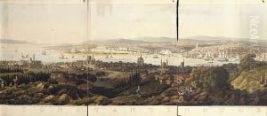 Panorama Of Constantinople And Its Environs From Scutari by John Pitman